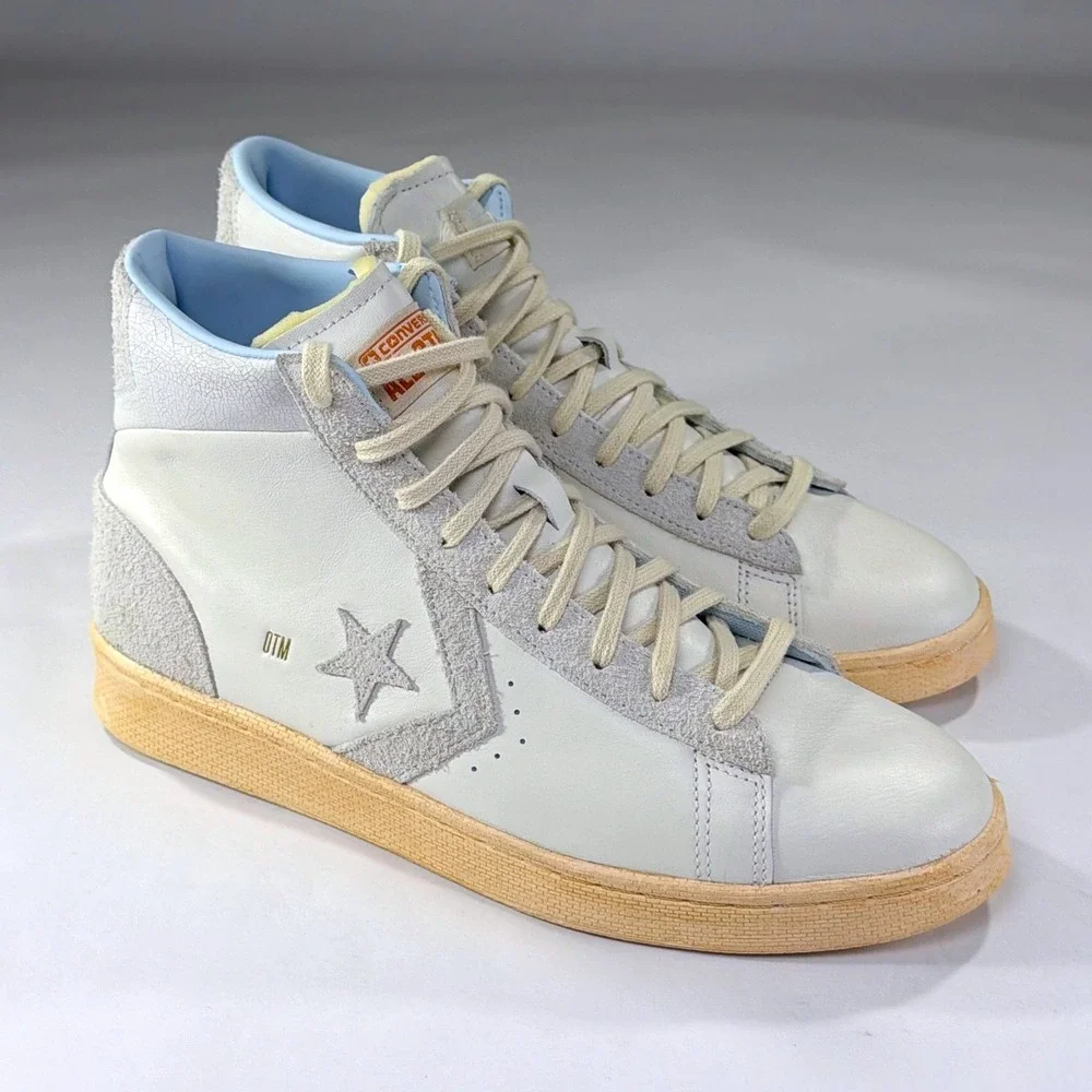 NEW Converse Pro Leather Hi Sneakers M 10.5 W 12 White Chase the Drip PJ Tucker - Picture 12 of 12